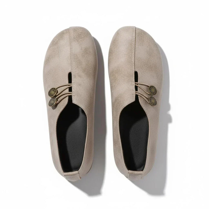 Bexley – Wide Toe Box Pressure-Relief Shoes for Women – Beige