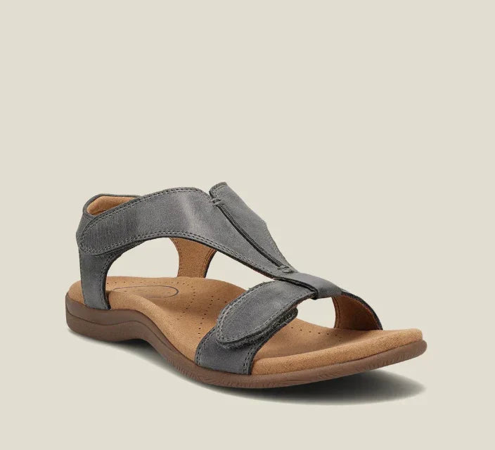 Lark – Wide Fit Summer Orthopaedic Sandals for Women – Grey