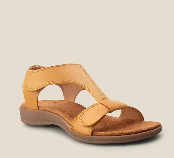 Lark – Wide Fit Summer Orthopaedic Sandals for Women – Yellow