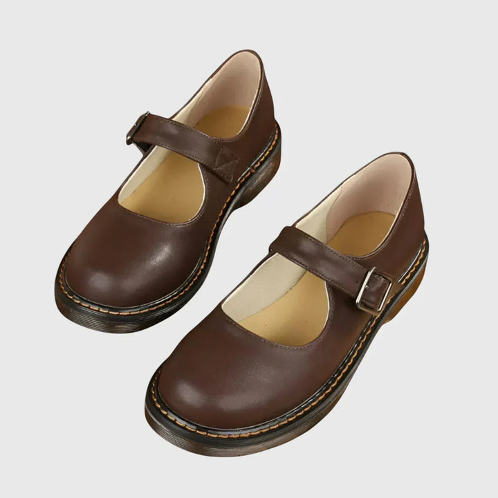 Oriana – Outdoor Grip Wide Fit Shoes for Women – Brown