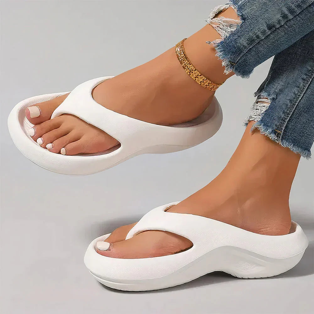 Lumen – Heel Pain Relief Orthopaedic Sandals for Women – White