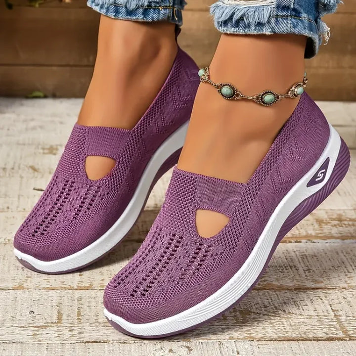 Hazel – Lightweight Orthopaedic Travel Shoes for Women – Purple