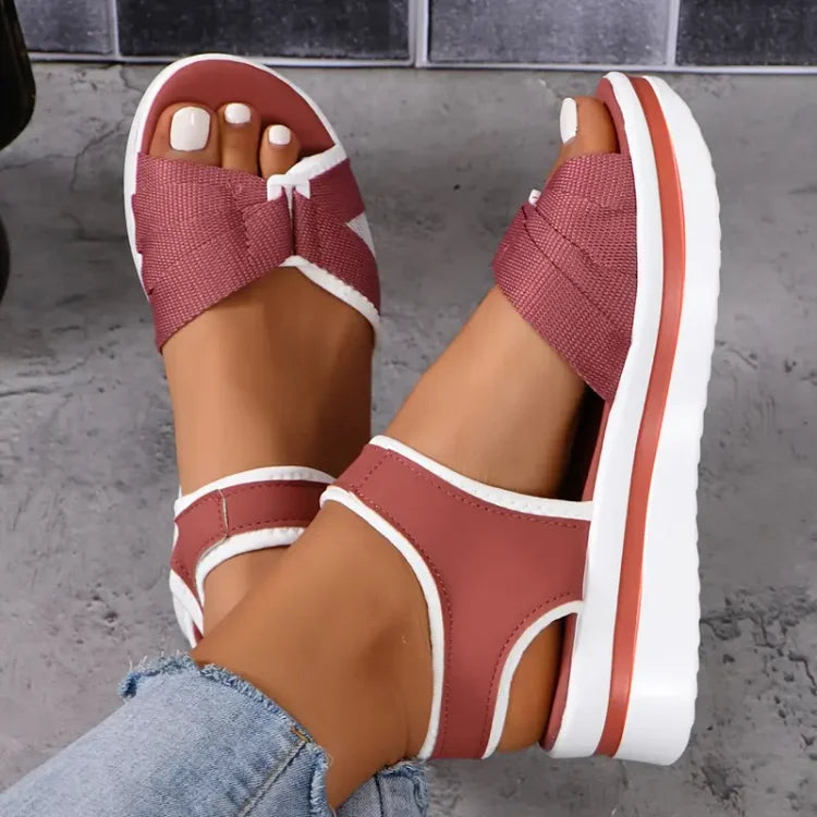 Hollis – Recovery Cushioned Orthopaedic Sandals for Women – Watermelon Red
