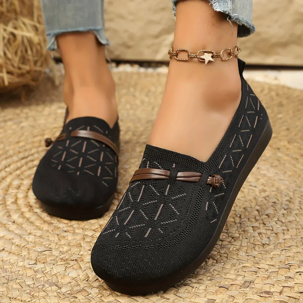 Honor – Wide Fit Orthopaedic Comfort Loafers for Women – Black