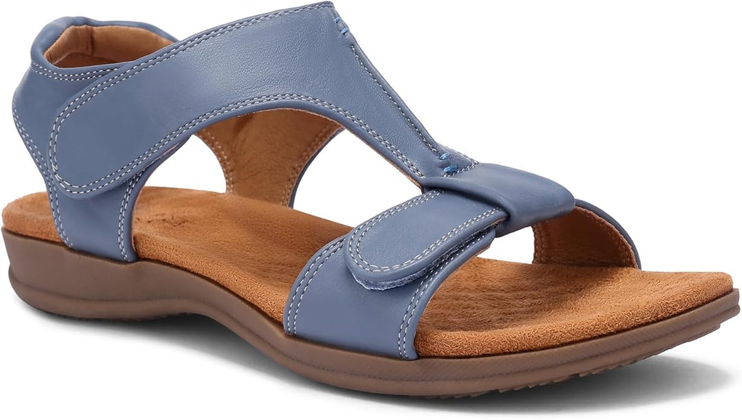 Lark – Wide Fit Summer Orthopaedic Sandals for Women – Blue