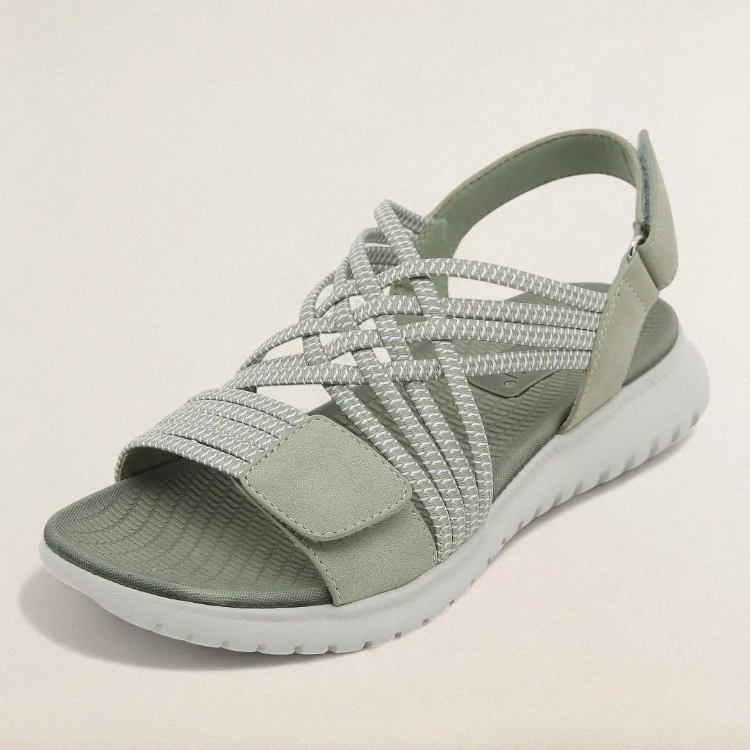 Margot – Dressy Wide Fit Orthopaedic Sandals for Women – Green