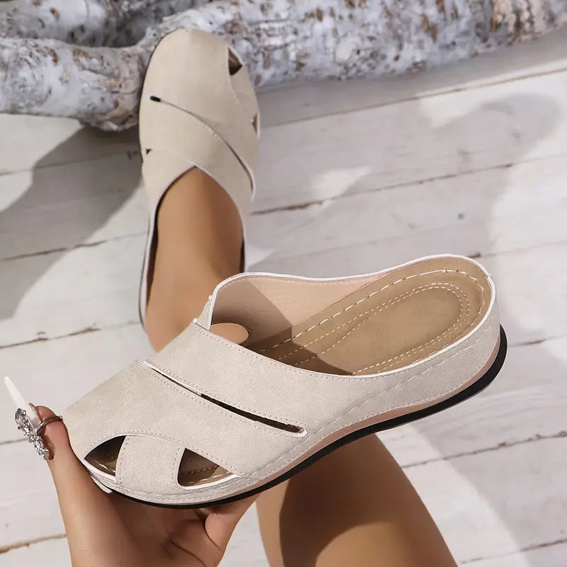 Prue – Shock-Absorbing Orthopaedic Sandals for Women – Beige