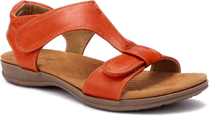 Lark – Wide Fit Summer Orthopaedic Sandals for Women – Red