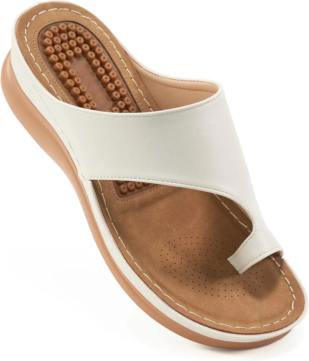 Wynne – Shock-Absorbing Orthopaedic Sandals for Women – White
