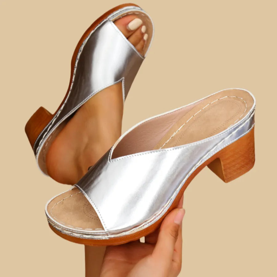 Tamsin – Arch Support Orthopaedic Sandals for Women – Silver