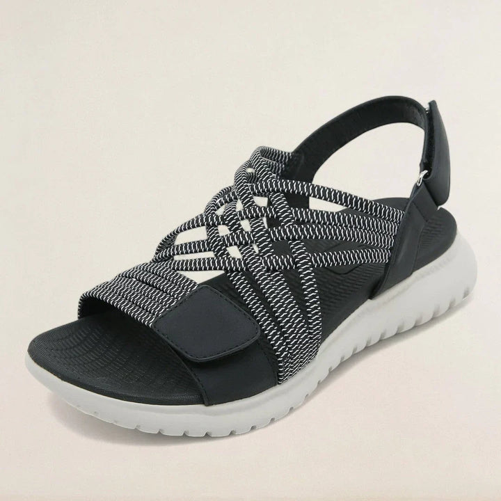 Margot – Dressy Wide Fit Orthopaedic Sandals for Women – Black