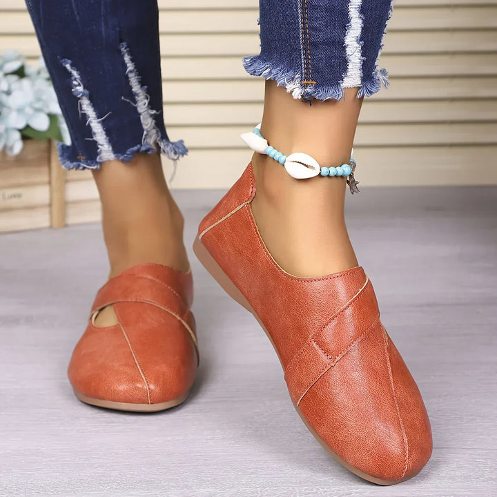 Adair – Wide Fit Orthopaedic Comfort Loafers for Women – Coral