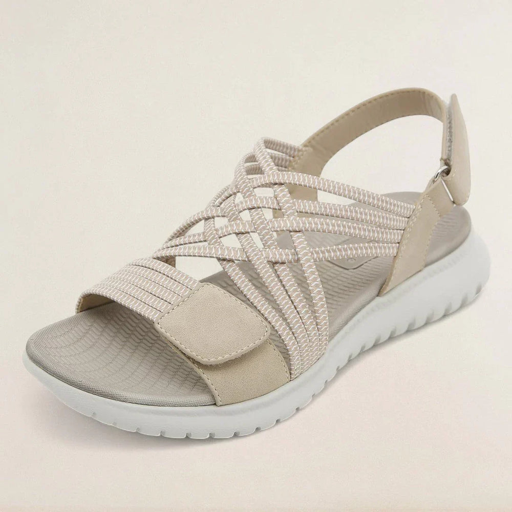 Margot – Dressy Wide Fit Orthopaedic Sandals for Women – Beige