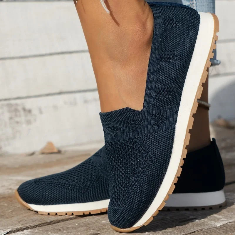 Idris – Wide Fit Summer Orthopaedic Shoes for Women – Navy