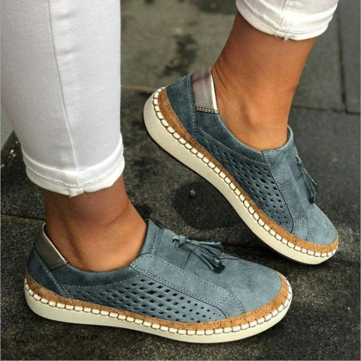 Pearl – Wide Fit Everyday Orthopaedic Shoes for Women – Blue