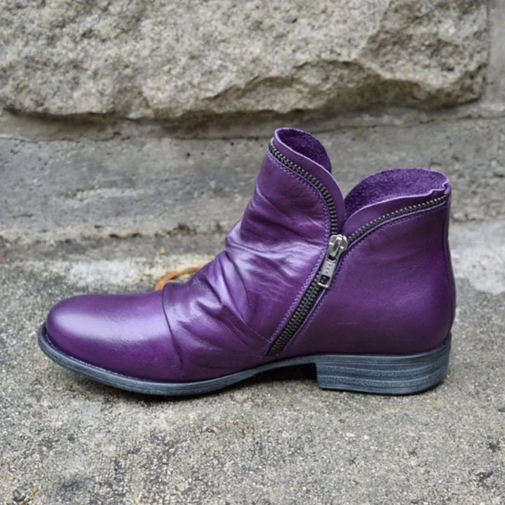 Alba – Wide Fit Cushioned Walking Shoes for Women – Purple