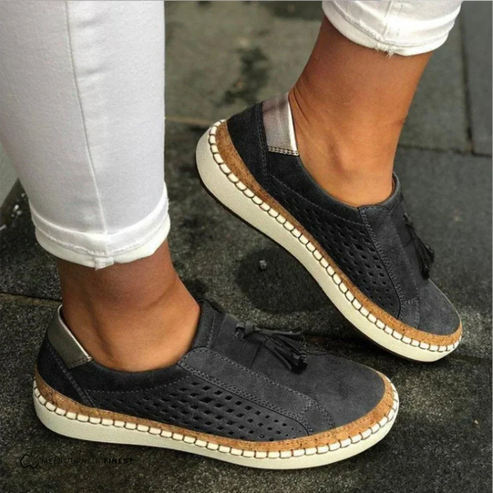 Pearl – Wide Fit Everyday Orthopaedic Shoes for Women – Black