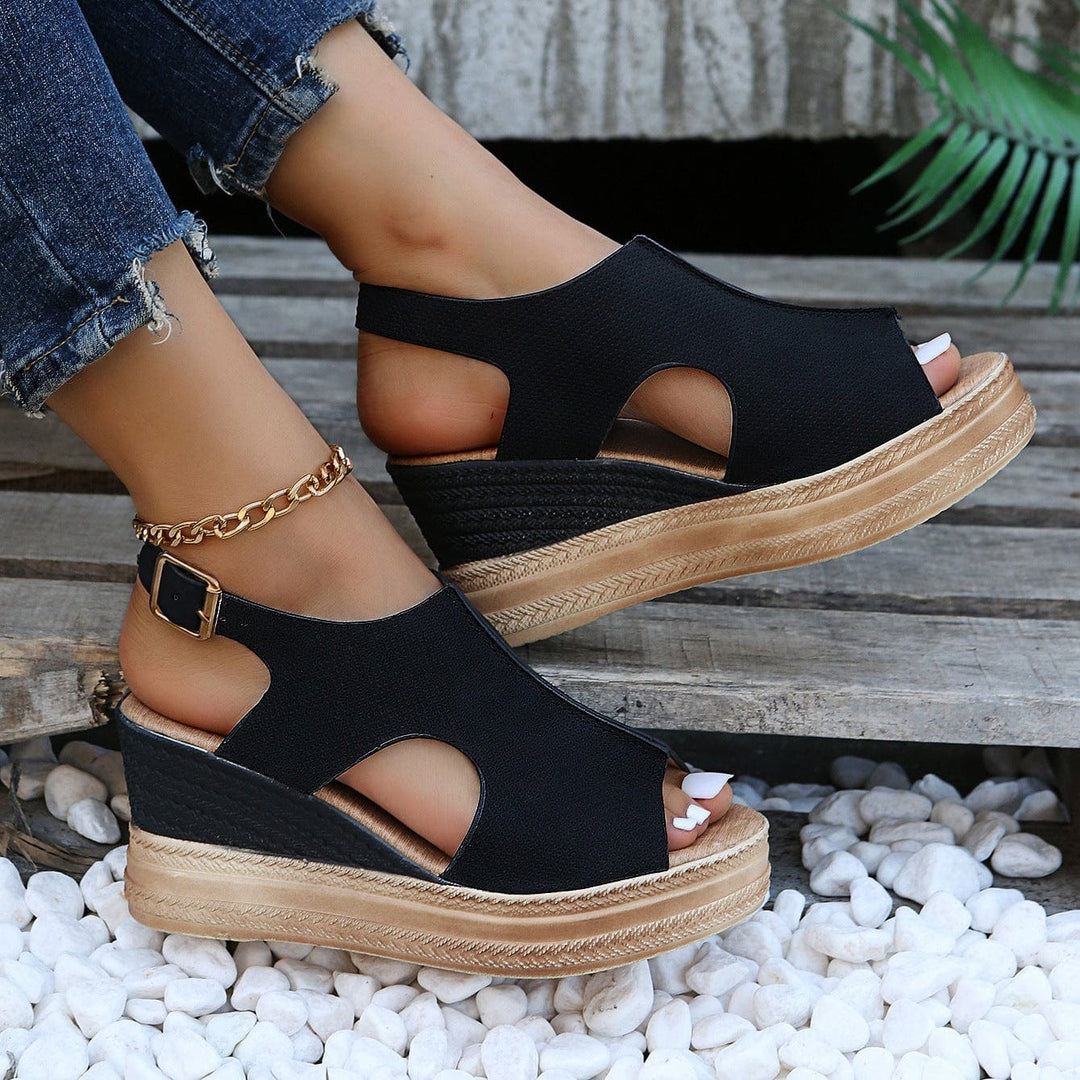 Florence – Arch Support Orthopaedic Sandals for Women – Black
