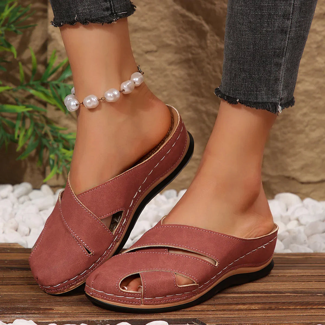 Prue – Shock-Absorbing Orthopaedic Sandals for Women – Pink