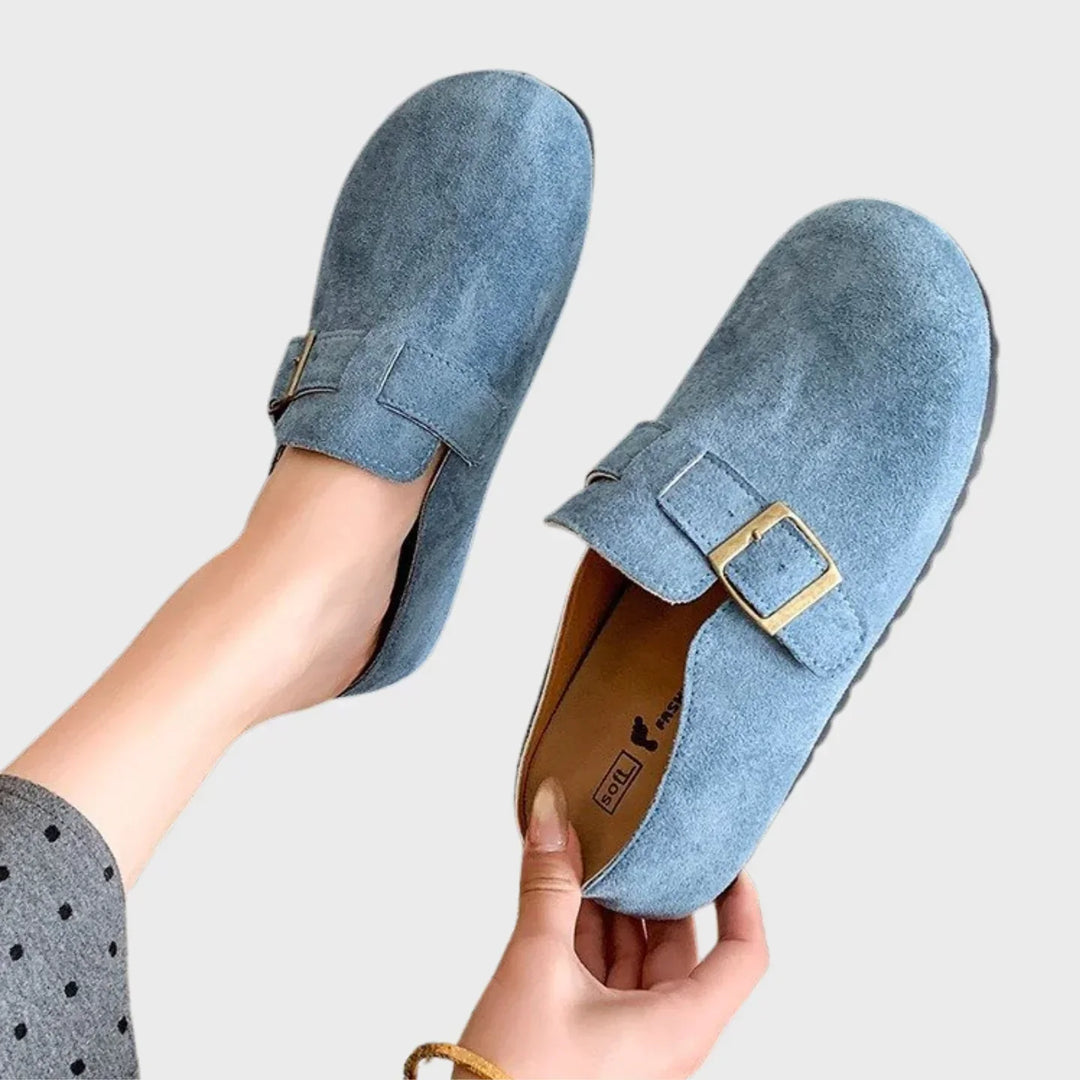 Kestrel – Wide Fit Orthopaedic Comfort Loafers for Women – Blue