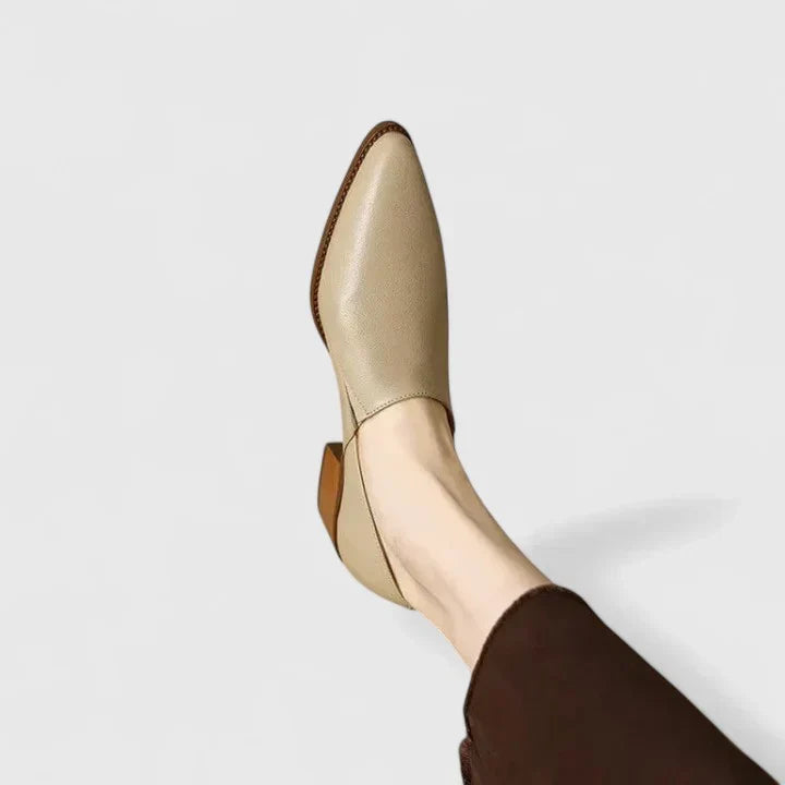Perrie – Wide Fit Orthopaedic Comfort Shoes for Women – Apricot