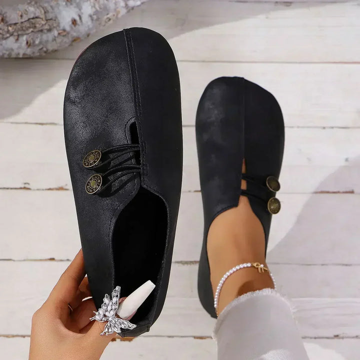 Faye – Memory Foam Orthopaedic Shoes for Women – Black