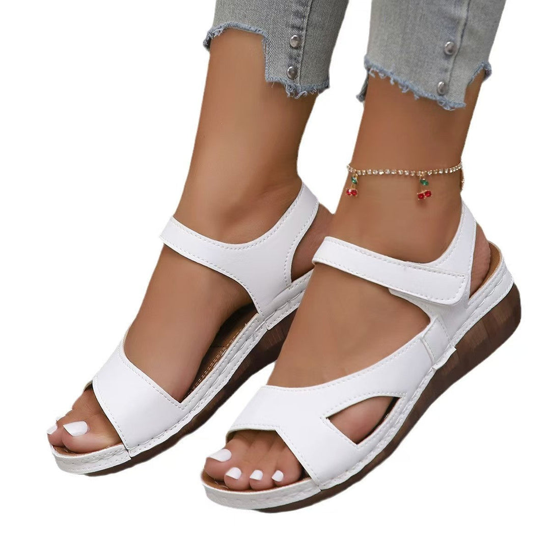 Bronte – Wide Fit Orthopaedic Comfort Sandals for Women – White