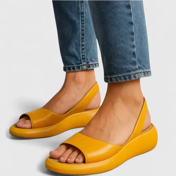 Keeva – Lightweight Orthopaedic Travel Sandals for Women – Yellow