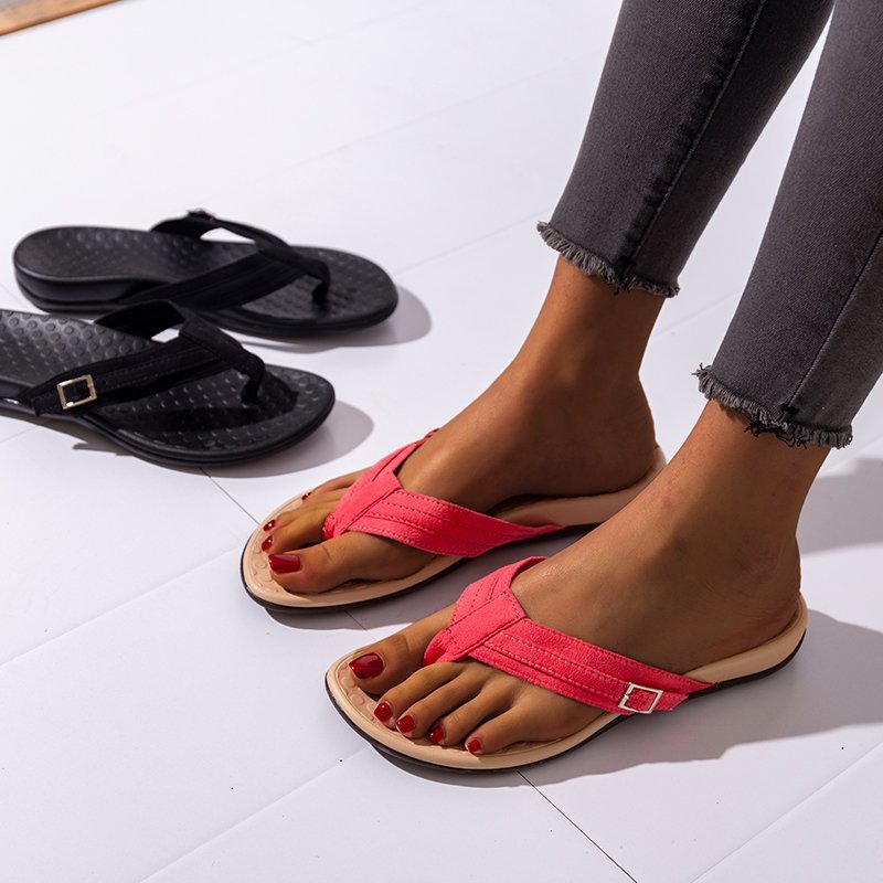 Sloane – Plantar Fasciitis Orthopaedic Sandals for Women – Red