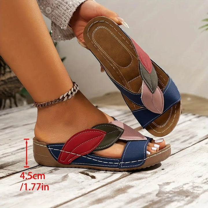 Lottie – Memory Foam Orthopaedic Sandals for Women – Navy