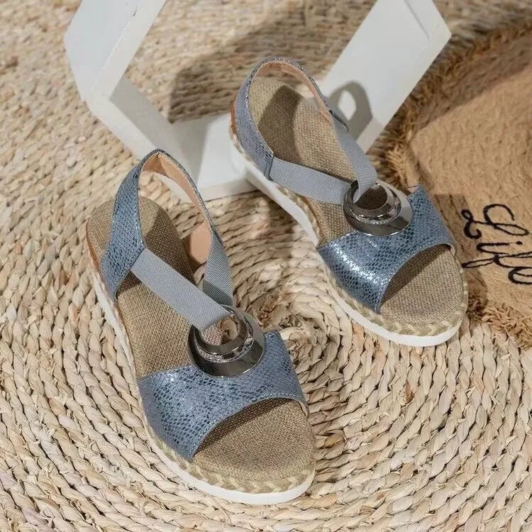 Nova – Non-Slip Wide Fit Orthopaedic Sandals for Women – Blue