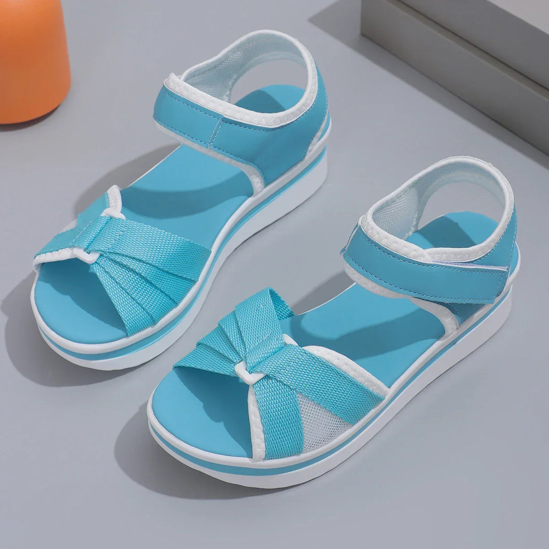 Marnie – Slip-On Wide Fit Orthopaedic Sandals for Women – Blue