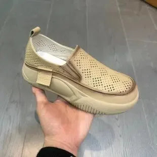Indie – Wide Fit Orthopaedic Comfort Loafers for Women – Khaki
