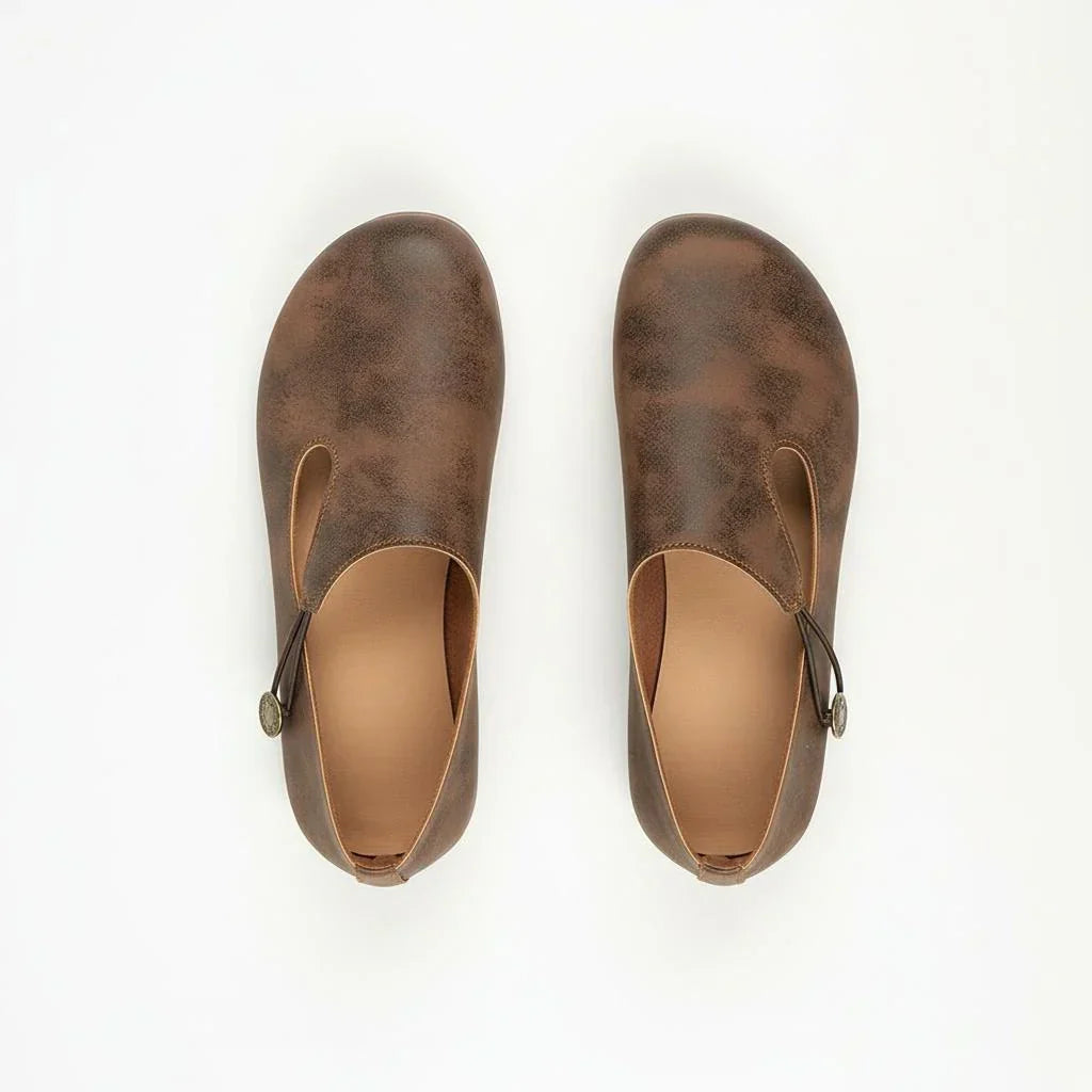 Clover – Wide Fit Summer Orthopaedic Shoes for Women – Brown