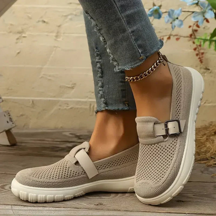 Quincy – Adjustable Orthopaedic Shoes for Swollen Feet – Beige