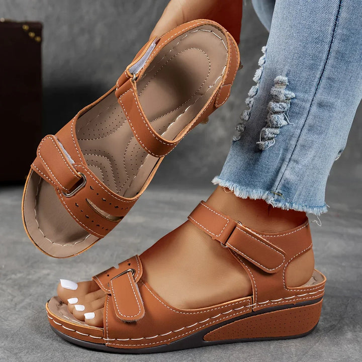 Mireille – Bunion Relief Wide Toe Box Sandals for Women – Clay Dune