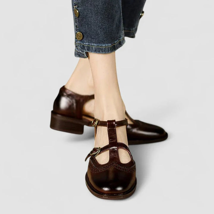 Elowen – Non-Slip Wide Fit Orthopaedic Shoes for Women – Brown