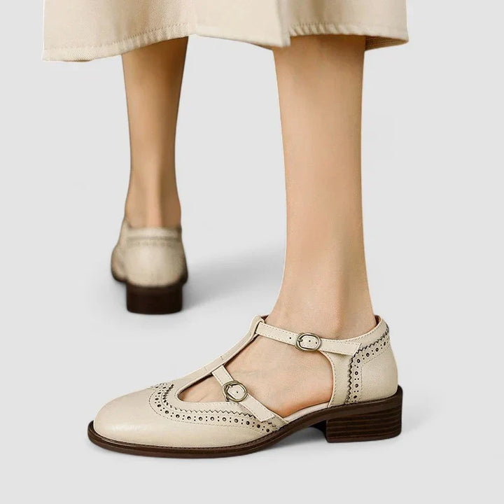 Elowen – Non-Slip Wide Fit Orthopaedic Shoes for Women – Beige