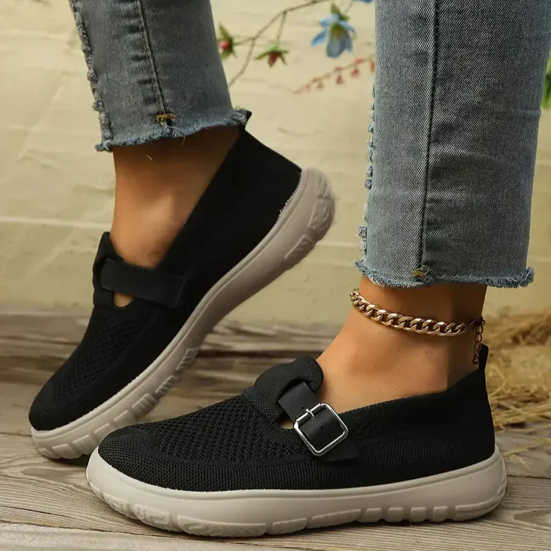 Quincy – Adjustable Orthopaedic Shoes for Swollen Feet – Black
