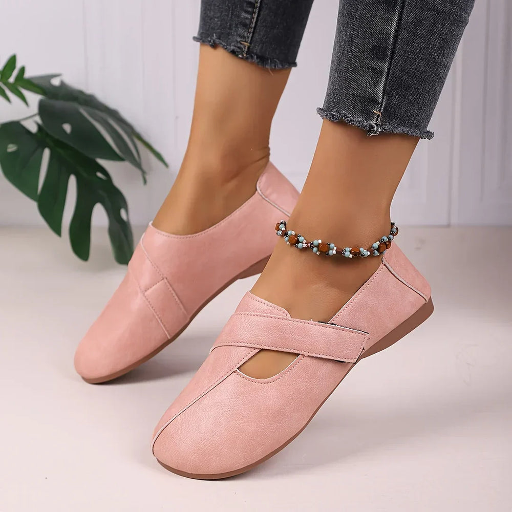 Adair – Wide Fit Orthopaedic Comfort Loafers for Women – Pink