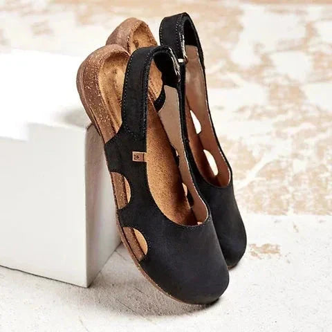Eira – Recovery Cushioned Orthopaedic Sandals for Women – Black