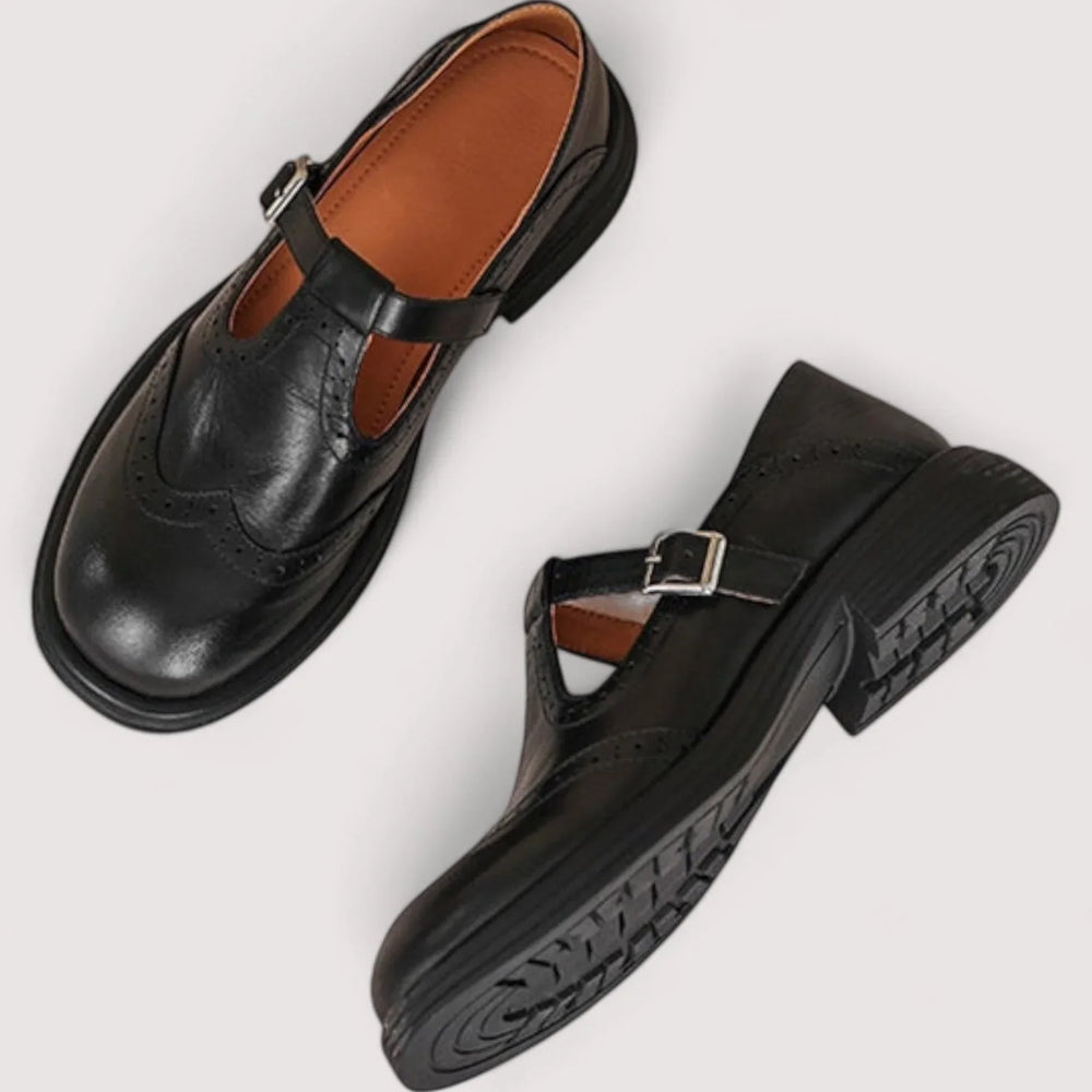 Greta – Wide Fit Cushioned Walking Shoes for Women – Black