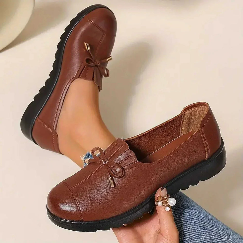 Calla – Slip-On Wide Fit Orthopaedic Shoes for Women – Brown
