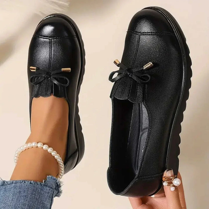 Calla – Slip-On Wide Fit Orthopaedic Shoes for Women – Black