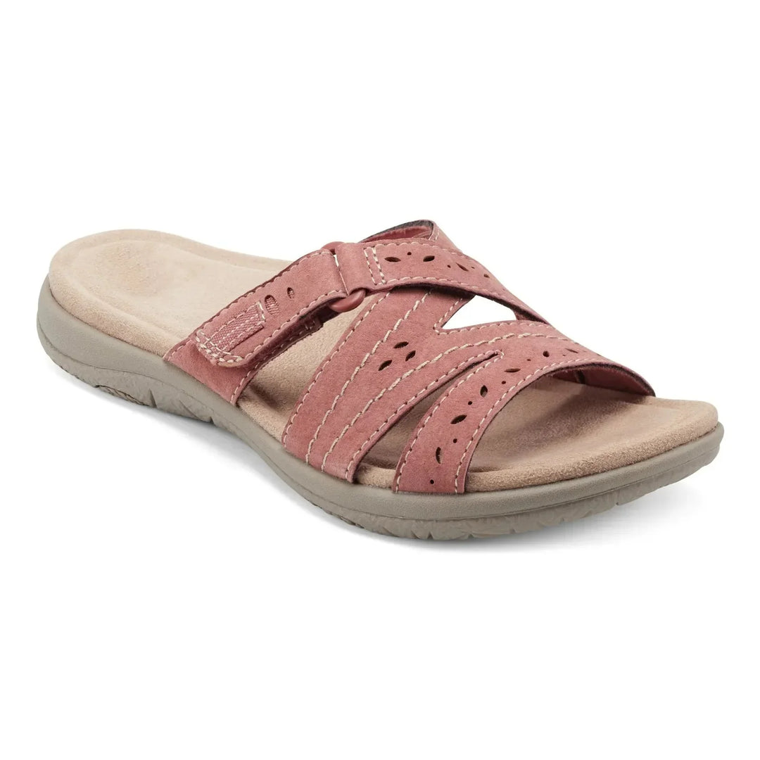 Jetty – Wide Fit Orthopaedic Comfort Flat Sandals for Women – Pink