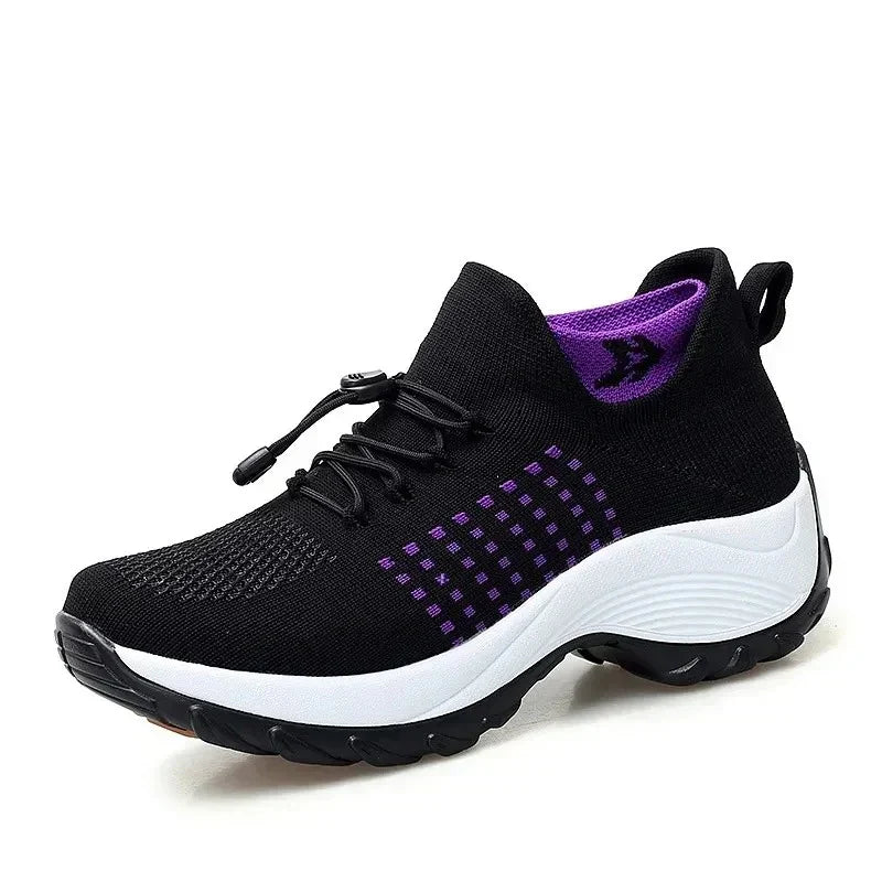 Winnie – Non-Slip Wide Fit Orthopaedic Shoes for Women – Black
