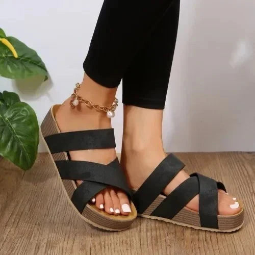 Linnea – Arch Support Orthopaedic Sandals for Women – Black