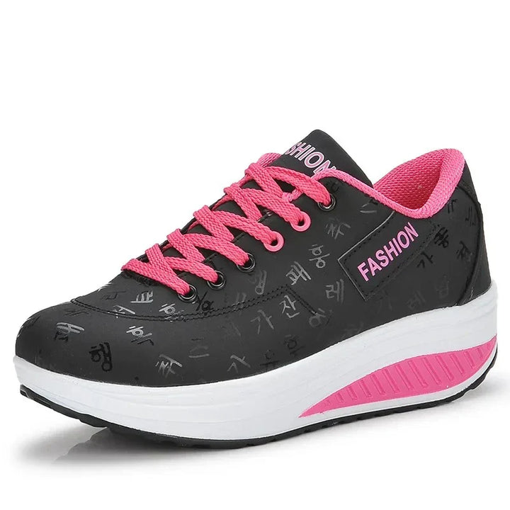 Kit – Wide Fit Orthopaedic Comfort Loafers for Women – Black & Pink