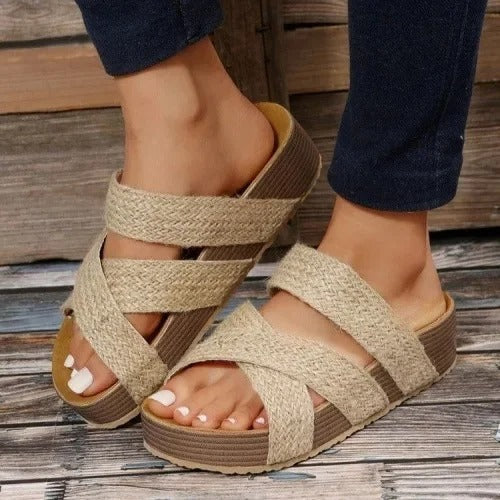 Linnea – Arch Support Orthopaedic Sandals for Women – Beige