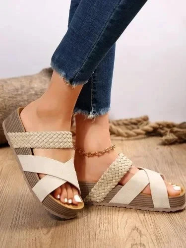 Linnea – Arch Support Orthopaedic Sandals for Women – Apricot